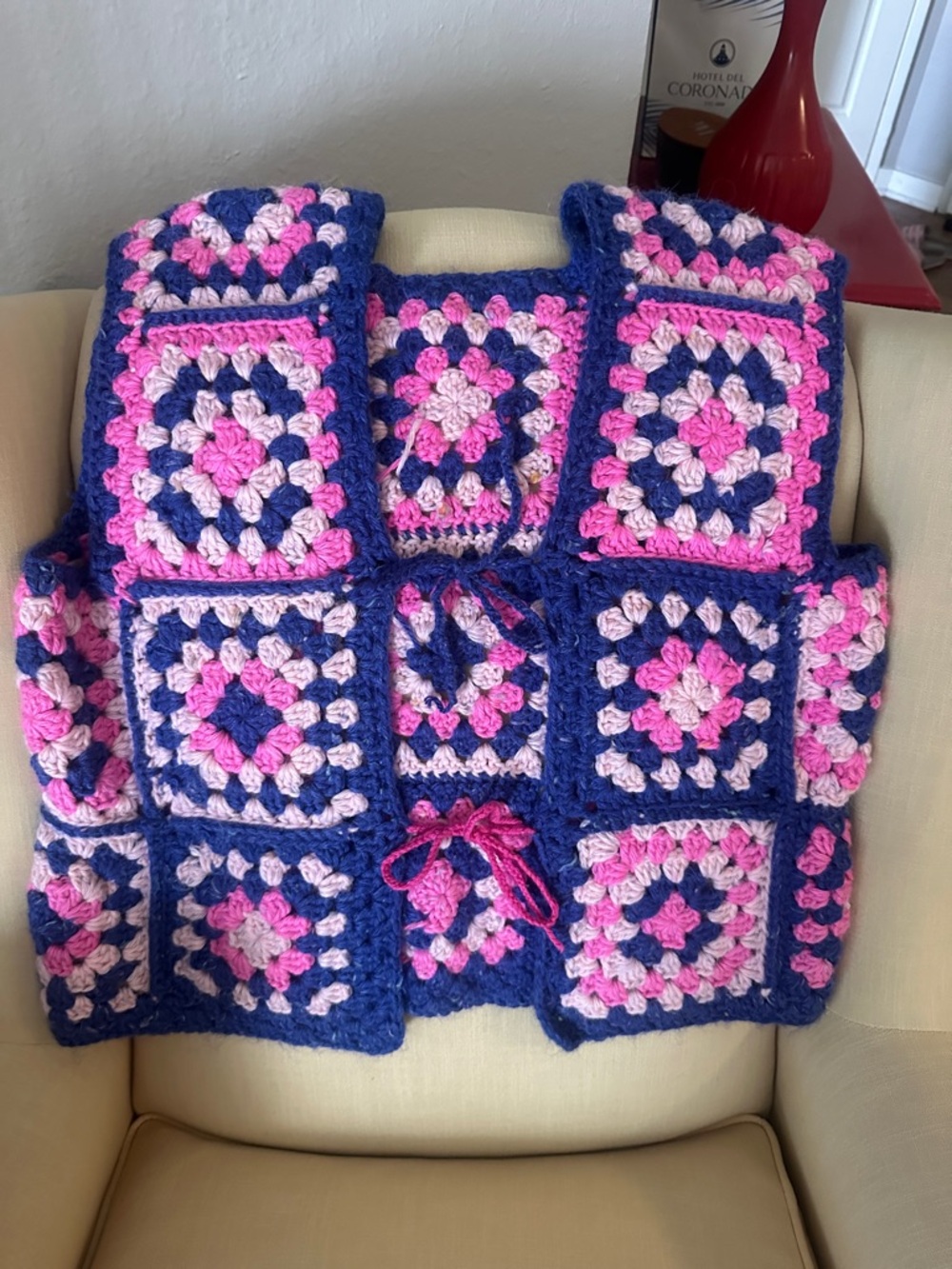 Colorful Crochet Patchwork Vest